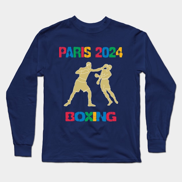 Paris 2024 Long Sleeve T-Shirt by Womens Art Store